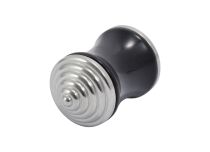 Plug Acrylique Noir double Épaulé double vis Acier | Itc