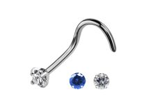 Stud Nez Titane 0,8 mm Cristal Griffé Coloré 1,5 mm | Itc