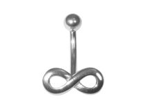 Banane Acier Boule 3 mm motif Infini | Itc