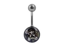Banane Acier Boules 6 / 12 mm motif Femme Fête des Morts | Itc