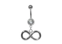 Banane Acier Fantaisie Cristal Blanc motif Infini | Itc