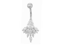 Banane Acier Fantaisie Cristal Blanc multiple | Itc