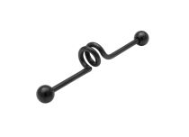 Barbell Acier Noir Ressort Boules 5 mm | Itc