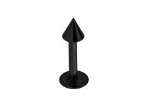 Labret Acier Noir à Pointe 3 mm | Itc