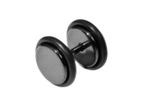 Faux Plug Acier noir | Itc