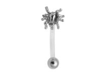 Banane Flexible Boule 3 mm motif Araigné  | Itc