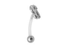 Banane Flexible Boule 3 mm motif Dollars  | Itc