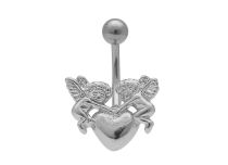Banane Acier Plaqué Rhodium motif Anges | Itc
