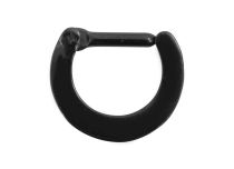 Anneau Septum Acier Noir Charnière | Itc