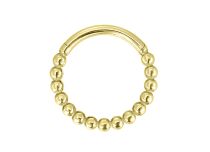 Anneau titane ASTM-F136 multiboule 1,2x8 mm à charnière