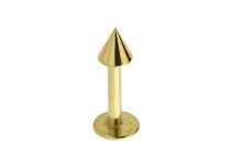 Labret Acier Doré Or fin à Pointe 3 mm | Itc
