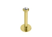 Labret Interne Acier Doré or fin Boule 2 mm | Itc