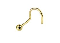 Stud Nez Acier Doré or fin Boule 2,3 mm | Itc