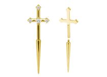 micro barbell titane gold dague hélix vertical