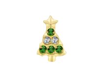 Accessoire interne Titane pvd gold  0.9 motif sapin de Noël | iTC