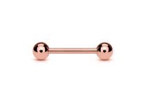 Barbell Acier Doré Rose à Boules 3 mm | Itc