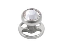 Microdermal Titane Disque 3 mm avec Cristal Blanc | Itc