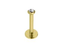 Labret PVD Gold Interne Stérile à Strass | Itc