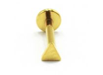 Labret Titane PVD Gold Interne Stérile motif Triangle | Itc