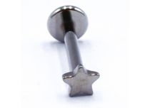 labret titane ASTM F136 stérile étoile