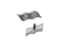 Accessoire titane motif barre torsadé | Itc