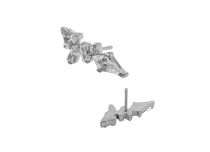 accessoire threadless titane géométrique strass 3.9x9.8