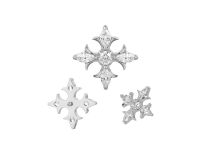 Accessoire interne Titane motif croix strass blanc | iTC