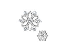 Accessoire interne Titane  0.9 motif flocon strass blanc | iTC