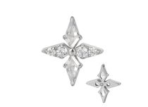 Accessoire interne Titane  0.9 motif etoile strass blanc | iTC