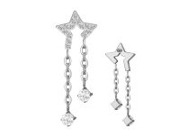 Accessoire interne Titane  0.9 motif etoile strass chaine blanc | iTC