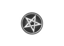 Disque Acier vissable motif Croix Satanique Blanche | Itc