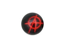 Boule Acier vissable motif Anarchie | Itc