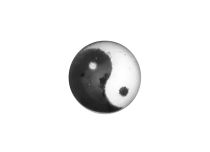 Boule Acier vissable motif Yin Yang | Itc