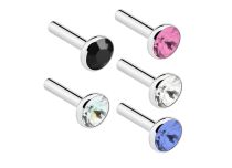 Boule Acier Push Clip à Cristal Coloré | Itc