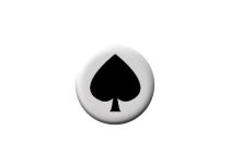 Boule Acier Push Clip motif Pique | Itc