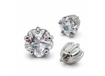 Accessoire vis Interne Fonte d'Acier T&ecirc;te Cristal Blanc Rond | Itc