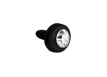 Boule Push Clip BioFlex Noir Cristal Blanc | Itc