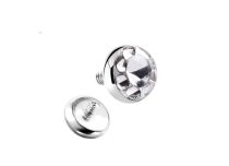 Disque Titane vis Interne 4 mm Multicristal Gloss Coloré | Itc