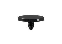 Disque Titane Noir vis Interne pour Bijoux 1,6 mm | Itc