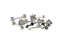 Lot de 10  Barbell Acier Fantaisie | Itc