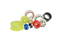 Lot de Tunnels Souple Silicone avec Strass Coloré Mix | Itc