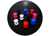 Lot de 10 Plugs silicone spirale - taille et couleur mix | iTC