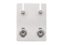 Mini médicale acier Euro cristal blanc en blister 12 paires stériles