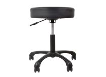 Tabouret assise ronde et pieds aluminium