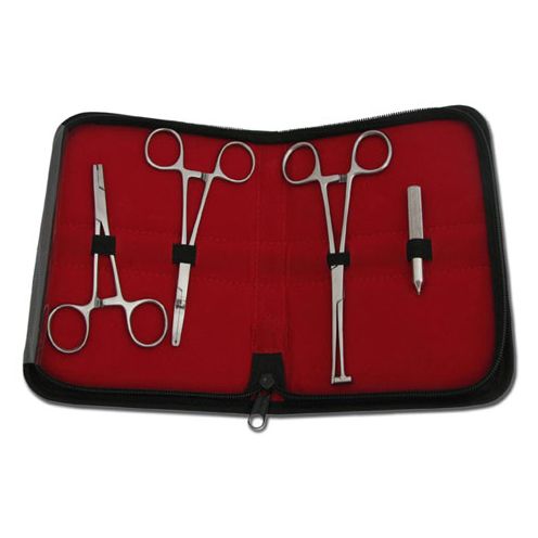 Pince Hémostat Pour Piercing Ancre Dermique - Acier Inox - Kit Professionnel