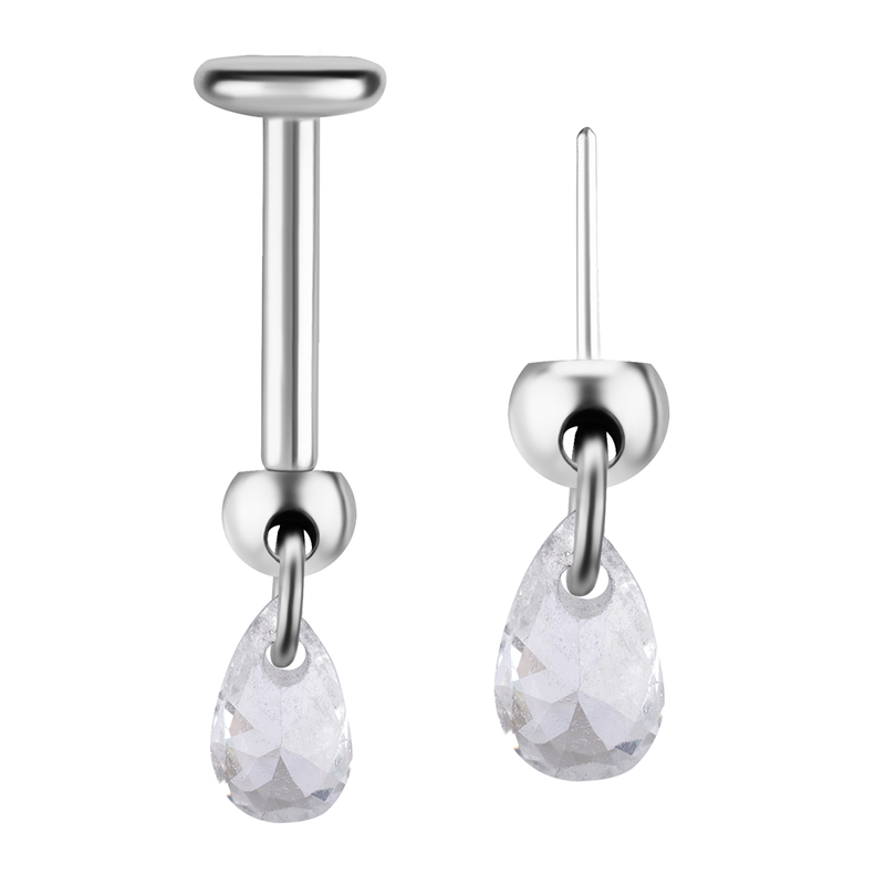 Accessoire Titane ASTM F136 threadless 0,5mm helix caché pendant goutte | iTC
