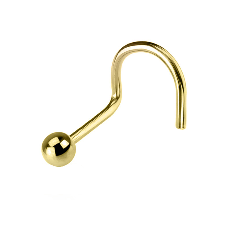 Stud Nez Titane PVD Gold Stérile | Itc