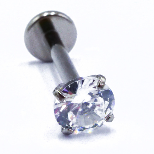 Labret Titane Interne Stérile motif Griffé Rond | Itc