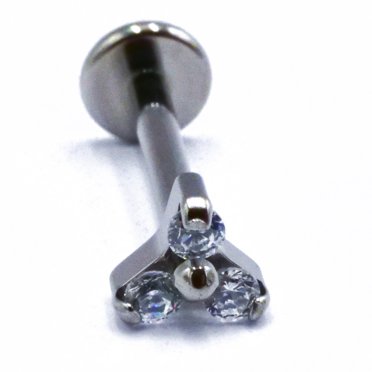 Labret Titane Interne Stérile motif Griffé Trinité | Itc