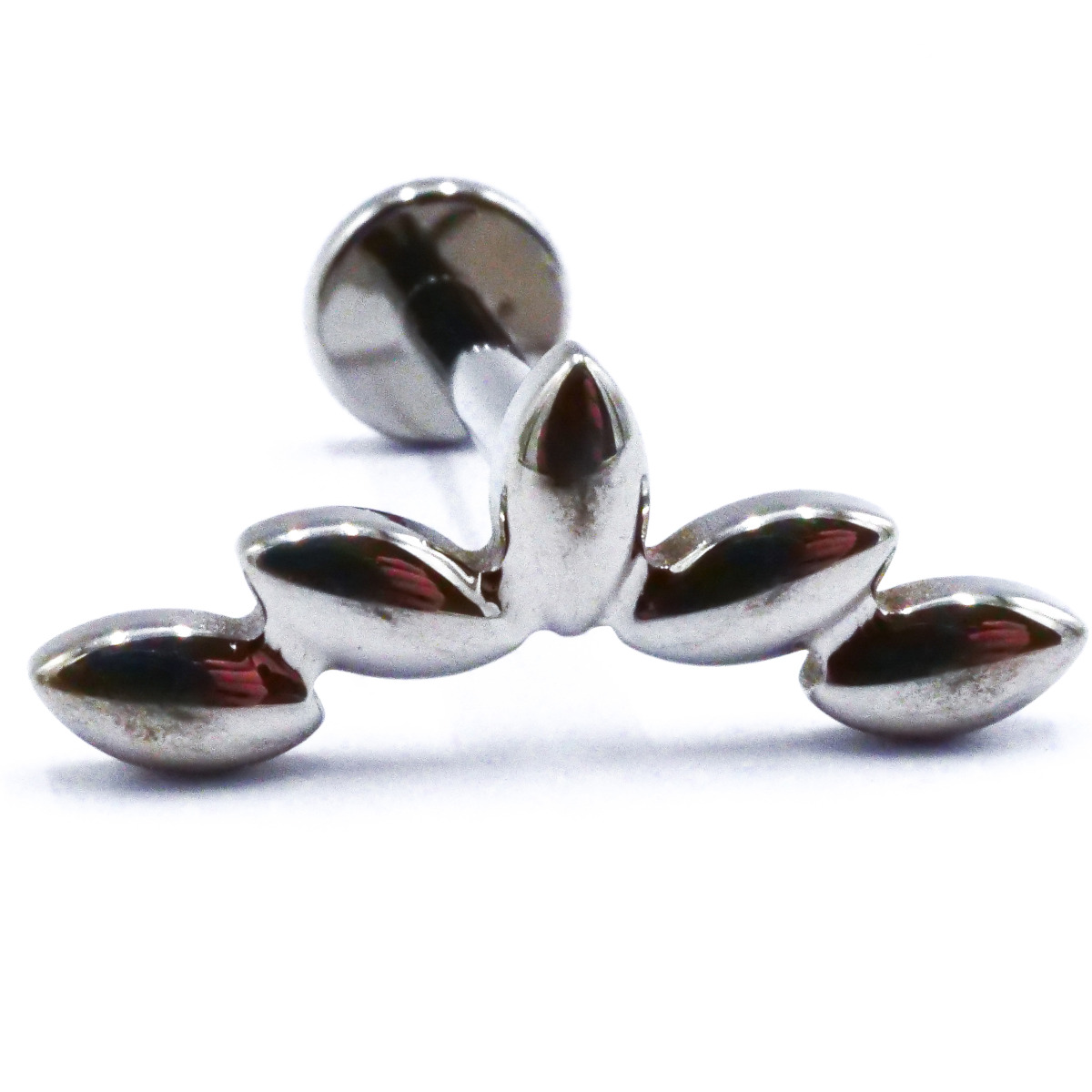 Labret Titane Interne Stérile motif Amande | Itc